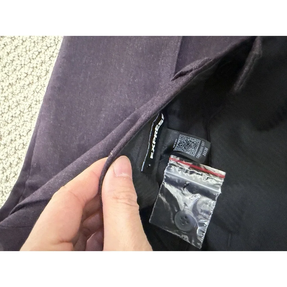 EXPRESS MEN WOOL BLEND DRESS PANTS SIZE 30W 30L NEW WITH TAG